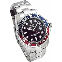 TECHNOS GMT 時計 黒/青/赤　ペプシ TECHNOS GMT 時計 黒/青/赤 ペプシ ロレックスに代表される青赤
